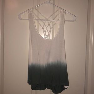green & white tank ! only worn once !!!!